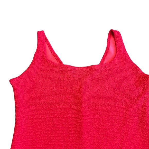 Booty by Brabrants Red Ribbed Stretch Mini Dress Athleisure Tennis Size XS - Picture 2 of 9